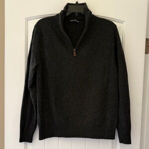 Men's J. Crew Mercantile Charcoal Half-Zip Sweater